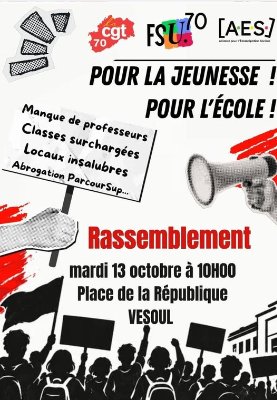 Rassemblement 13 octobre 10 h 